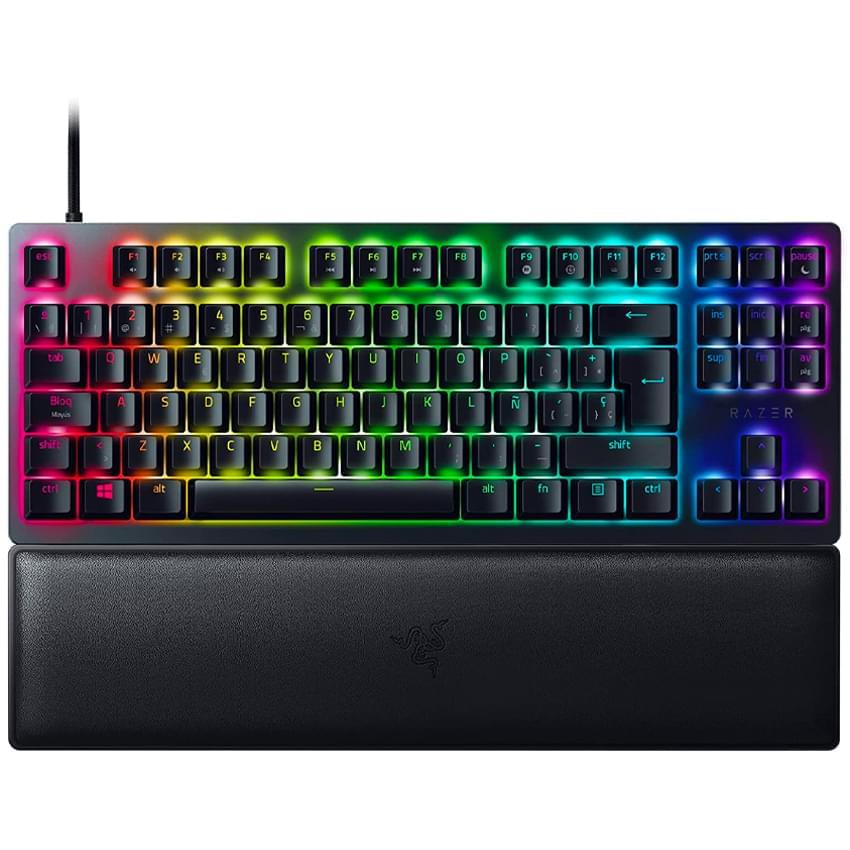 Teclado Mecanico Razer Huntsman V2 Tkl Negro Rgb Switch Red